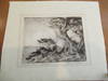 Cypress, Point Lobos / 20 (Original Antique Etching, 1920)