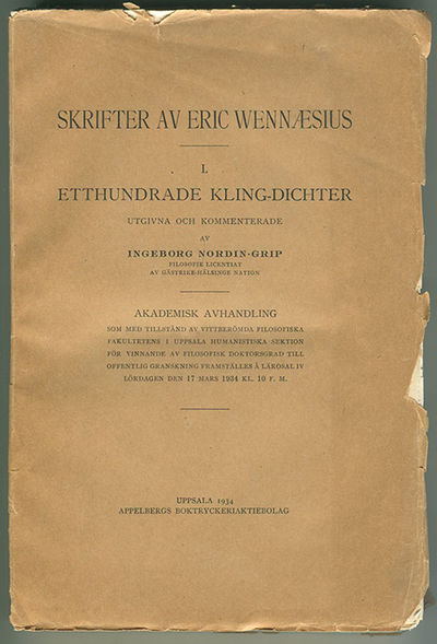 Skrifter av Eric Wennæsius. I. Etthundrade…
