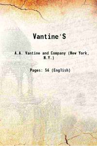 Vantine&#039;S 1915 de A.A. Vantine and Company (New York, N.Y.) - 2013