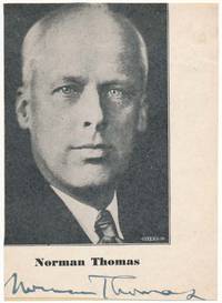 Photograph Signed by THOMAS, Norman (1884-1968)