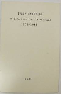 Gösta Engström. Tryckta skrifter och artiklar…