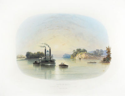 1839. Coblenz, London and Paris: . Vignette aquatint on paper 11 7/8 x 17 1/4”, hand-colored, with...