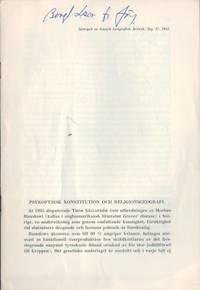 Psykofysisk konstitution och religionsgeografi.…