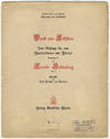 [Op. 1, no. 2]. Dank und Abschied Zwei Gesänge für eine Baritonstimme und Klavier... Op. 1 [No. 2: Abschied]... Gedichte von Karl Freiherr von Levetzow... Meinem Lehrer und Freunde Alexander von Zemlinsky
