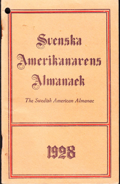 Svenska amerikanarens almanack 1928.