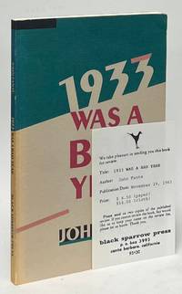 1933 Was a Bad Year