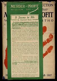 Murder for Profit by William BOLITHO - Hardcover - 1926 - from Between the Covers- Rare Books, Inc. ABAA (SKU: 66751)