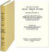 Selections from Three Works of Francisco Suarez. Original Latin text