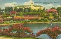 Hershey Rose Garden and Hotel Hershey, Pa 1953 used linen Postcard