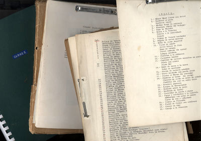 Archive of typed and collected recipes from a prominent Mexican politician and ambassador