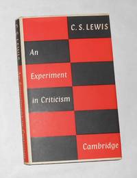 cover of An Experiment in Criticism