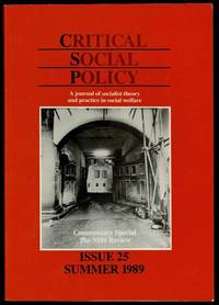 image of Critical Social Policy Issue 25 Summer 1989