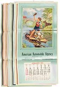 “Safe After A Big Spill,” large advertising poster with calendar.