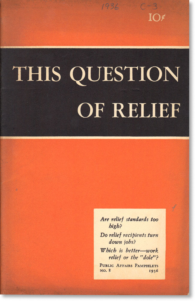 This Question of Relief by Public Affairs Committee 