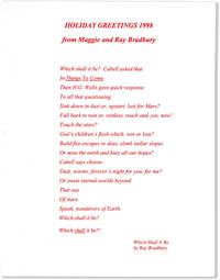 Broadside: Holiday Greetings 1998