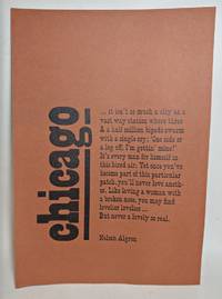 CHICAGO by Algren, Nelson - 1975