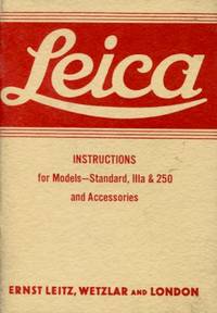 Instructions for Models Standard IIIA & 250 and Accessories