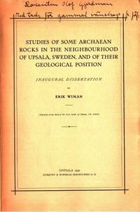 Studies of some Archaean Rocks in the…