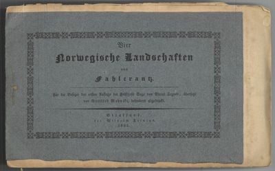 Vier norwegischen Landschaften von Fahlcrantz.…
