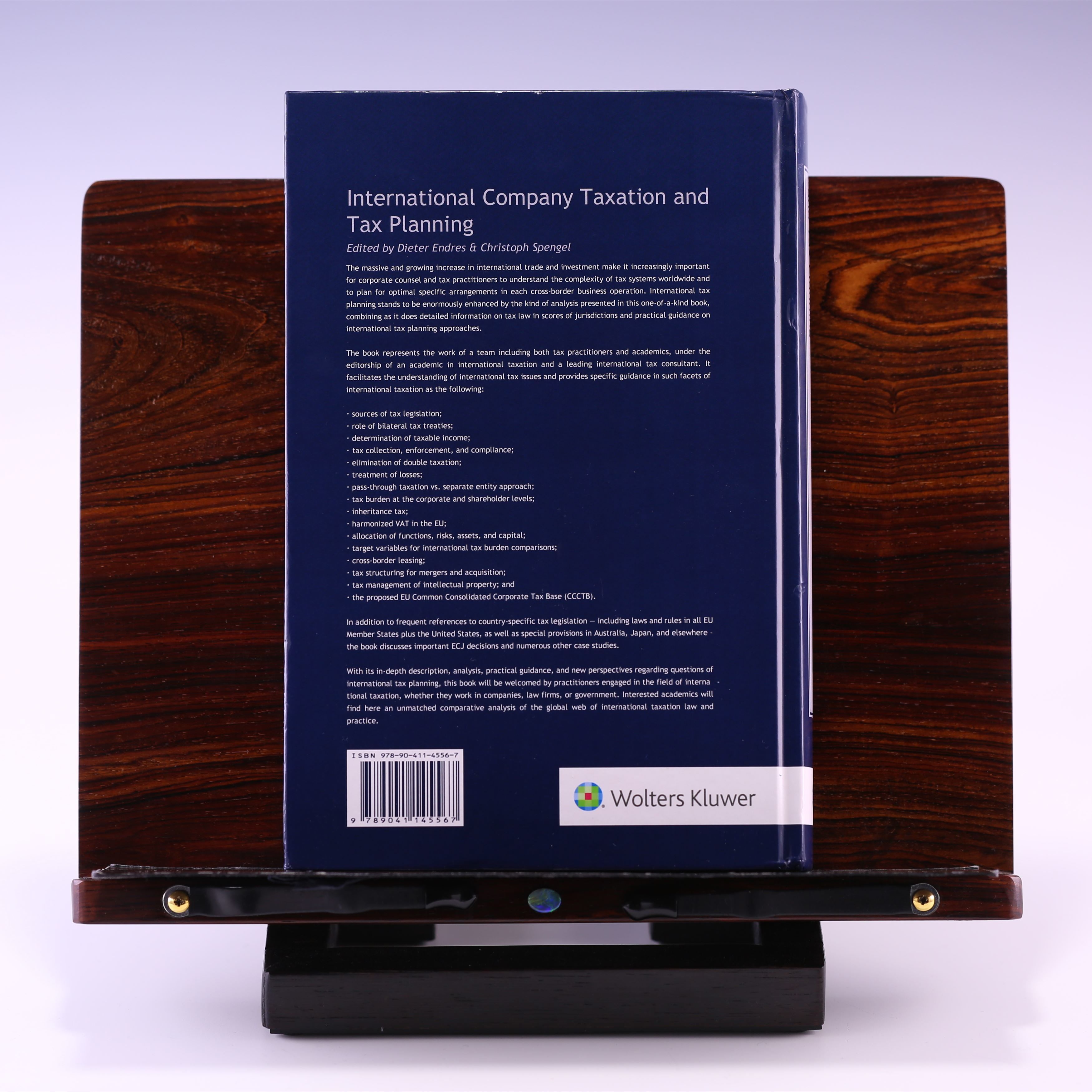 International Company Taxation and Tax Planning by Dieter Endres