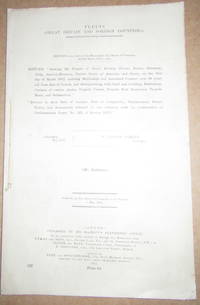 Fleets (Great Britain and Foreign Countries) - Return showing the Fleets of Great Britain,France,Russia,Germany.Italy,Austro-Hungary,United States of America and Japan...show Date of Launch, Date of Completion, Displacement, Horse-power and Armaments.