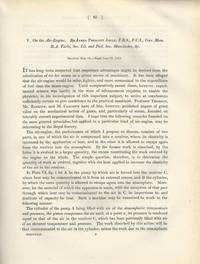 On the Air Engine (Philosophical Transactions of the Royal Society of London, Vol. 142 for the...