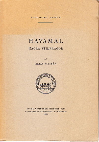 Havamal. Några stilfrågor.