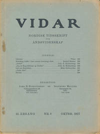 VIDAR.  Nordisk tidsskrift for åndsvidenskap.