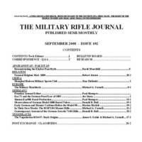 Browse recent arrivals in Military Rifle Journal from Sagebrush Valley ...