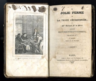 Paris: Cadeau, libraire Locard-Davi, 1837. Old, worn leather. 16.7 x 8.6 cm. 287 pp. + 6 engravings ...