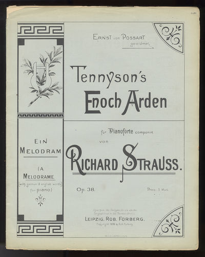 [Op. 38]. Tennyson's Enoch Arden für Pianoforte ... ein Melodram