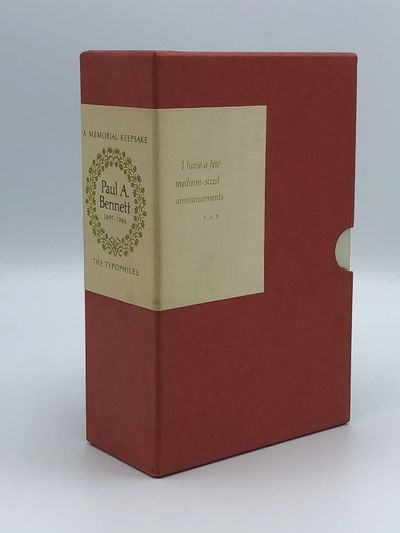 A Memorial Keepsake: Paul A. Bennett, 1897-1966