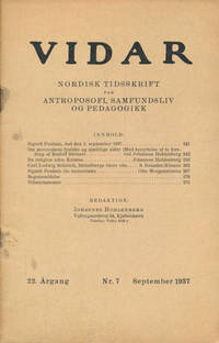 VIDAR.  Nordisk tidsskrift for antroposofi, samfundsliv og pedagogikk.
