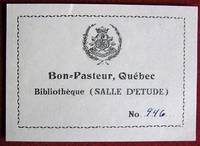 Ex-libris Québec. Bon-Pasteur, Québec