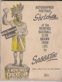 Autographed Portrait Sketches of the Memphis Baseball Club Drawn from Life by Sabbatini