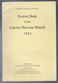 Festival Book of the Lincoln Diocesan Branch 1934