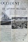 Occident: Le Bi-Mensuel Franco-Espagnol. Year I, no. 1 (25 October 1937) through Year II, no. 39 (30 May 1939) (all published)