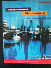 International Management by Fred Richard M. & Luthans
- Paperback
- International 2 Rev
- 1999
- from Bookbarn (SKU: 1930411)