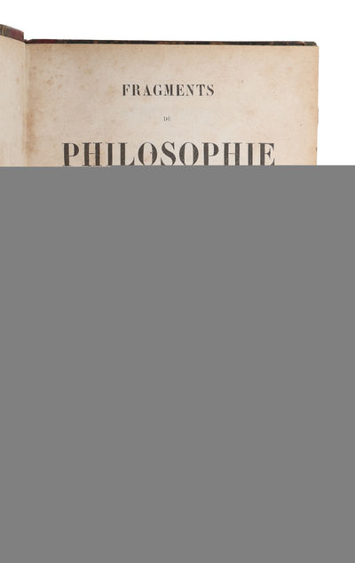 Fragments de philosophie Cartésienne. - [ON…