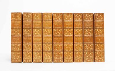 The Poetical Works of John Greenleaf Whittier [with] Life and Letters of... (Artist's Edition in 9 vols.)