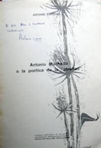 Antonio Machado o la poetica de la otredad. by CarretÃ£o, Antonio - 1976