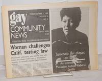 GCN: Gay Community News; the weekly for lesbians and gay males; vol. 16, #36, March 26 - April 1, 1989; Saliendo del closet en Lima; Peruvian lesbian Rebeca Sevilla by Poggi, Stephanie & Loie Hayes, editors, Michael Bronski, Chris Bull, Judy Harris, Rebeca Sevilla, Andrew Miller, Christopher Wittke, et al - 1989