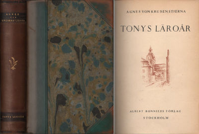 TONYS LÄROÅR. Episoder ur en ungdom