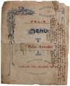 Two Buenos Aires Restaurant Menus 1920s