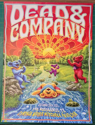 Dead and Company - 2021 - Tour Poster - Woodlands, TX - Cynthia Woods Mitchell Pavilion, Oct 15, 2021
