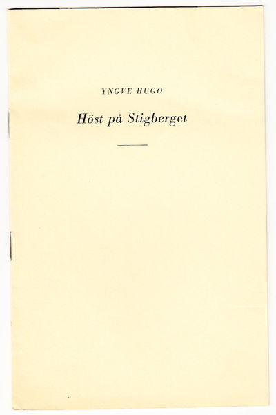Höst på Stigberget. Särtryck ur: I…