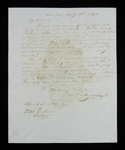 Autograph Letter Signed to Charles C. Little