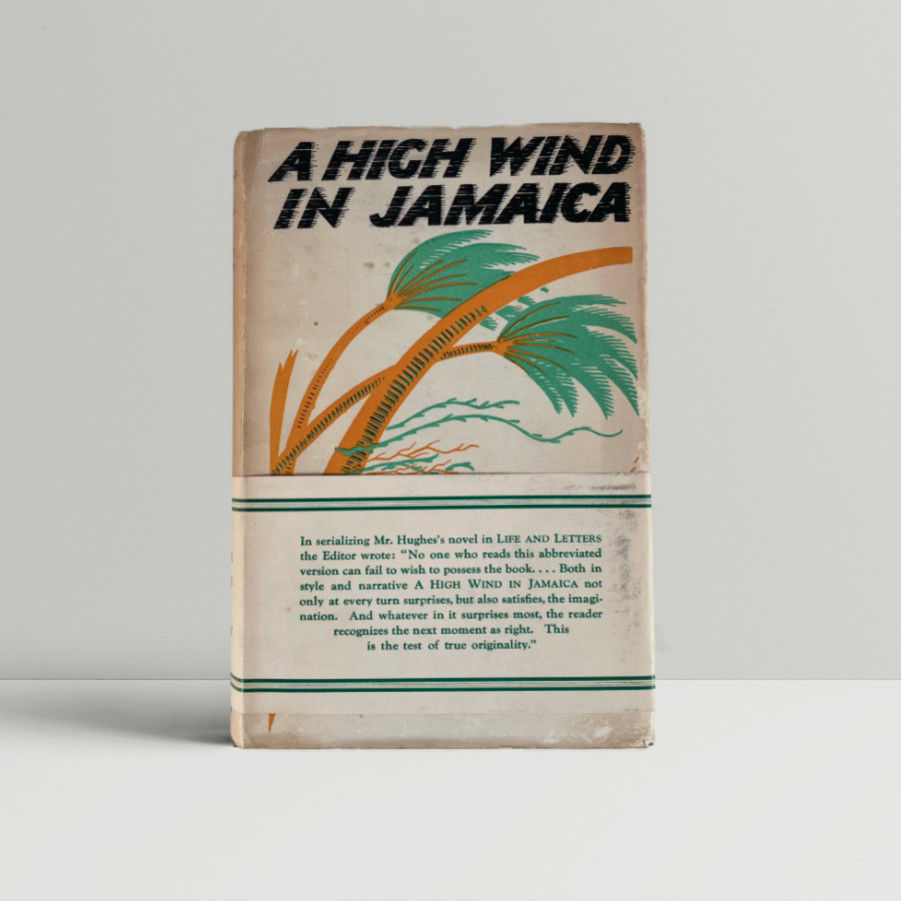 A High Wind in Jamaica SIGNED with the rare wraparound band by Richard Hughes Signed First