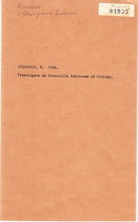 Ytterliggare om Potentilla fruticosa på Gotland. Särtryck ur Svensk Botanisk Tidsskrift. 1908....