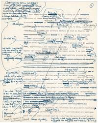 Fifteen-page early draft of his essay, "Hardy and the Hag